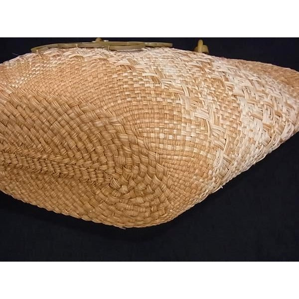 Loewe Anagram Straw Leather Basket Bag Handbag Tote Women Beige Ft0538 — view 7