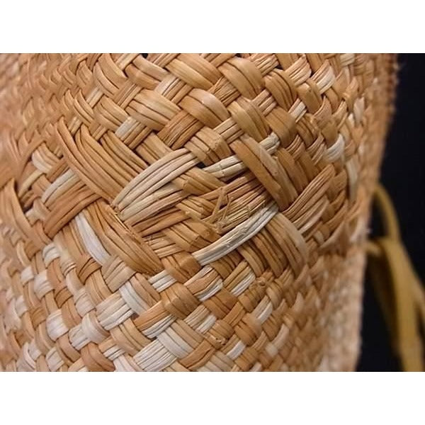 Loewe Anagram Straw Leather Basket Bag Handbag Tote Women Beige Ft0538 — view 10