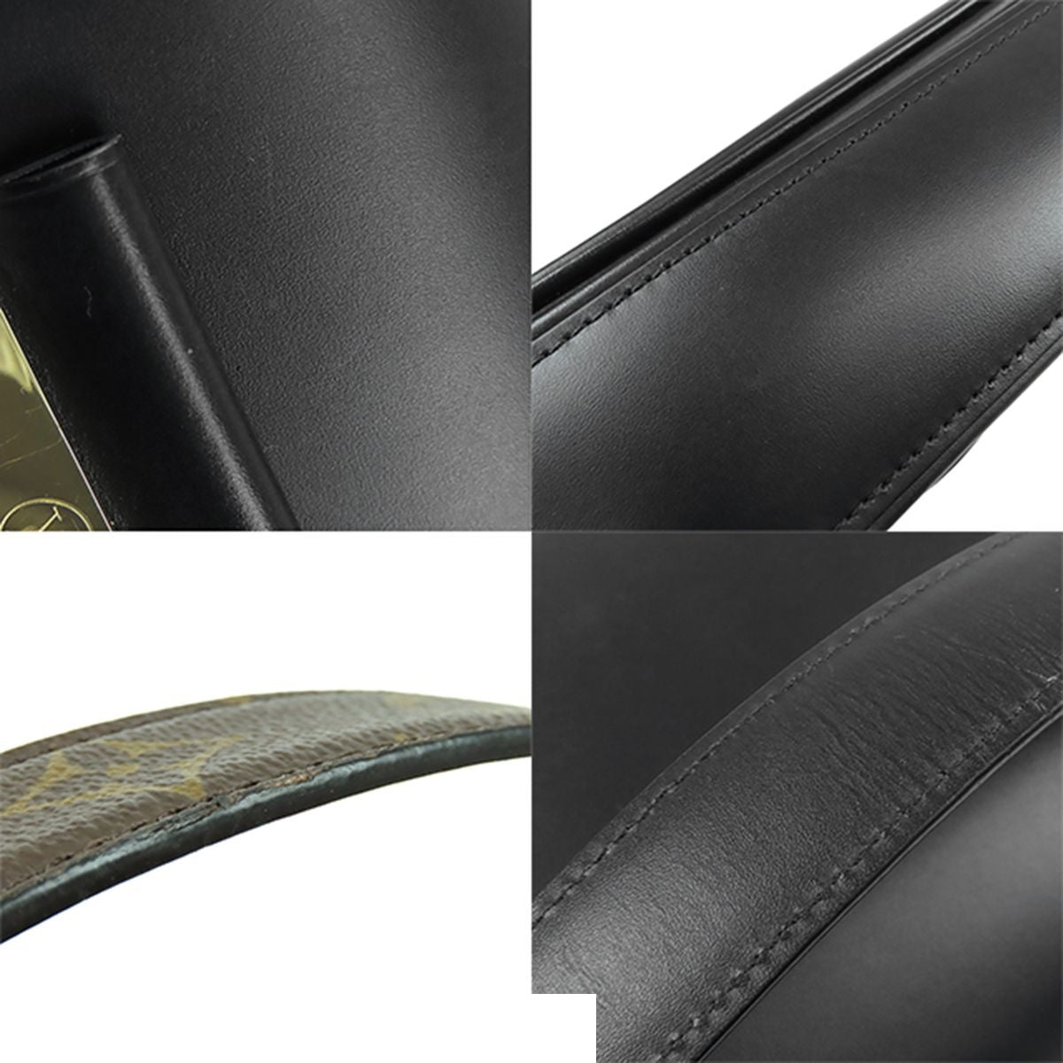 Louis Vuitton Swing Black Calfskin 2-Way Monogram Shoulder Bag — view 7