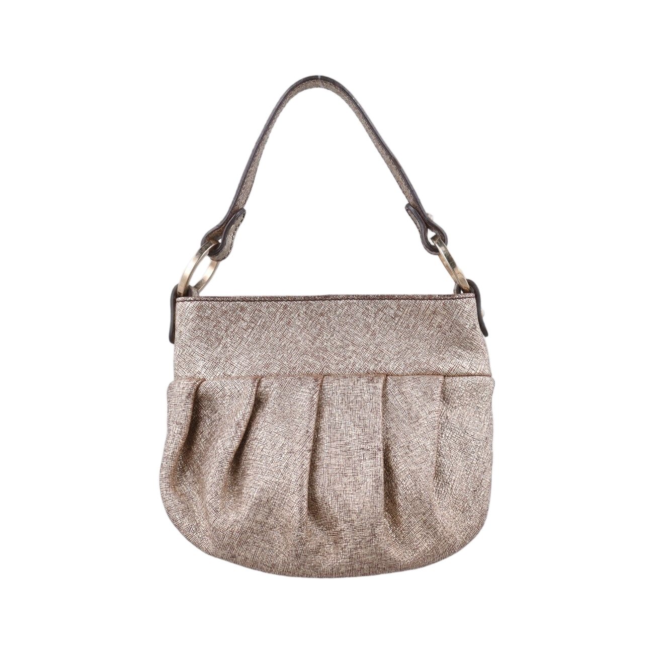 Fendi Mini Chef Gold Leather Wtj Handbag