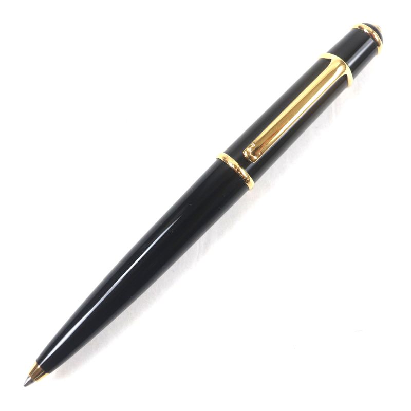 Cartier Diabolo De Cartier Blue Gemstone Twist Ballpoint Pen Black Gold Made