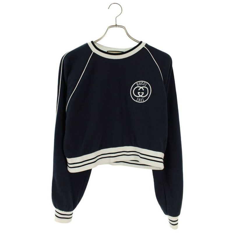 Gucci Xjfv7 Cropped Logo Embroidered Sweatshirt XS