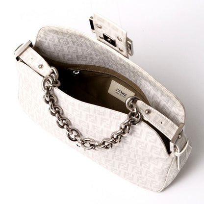 Fendi Handbag Zucchino PVC Mamma Bucket Chain Shoulder Mini Bag Shoulder Semi