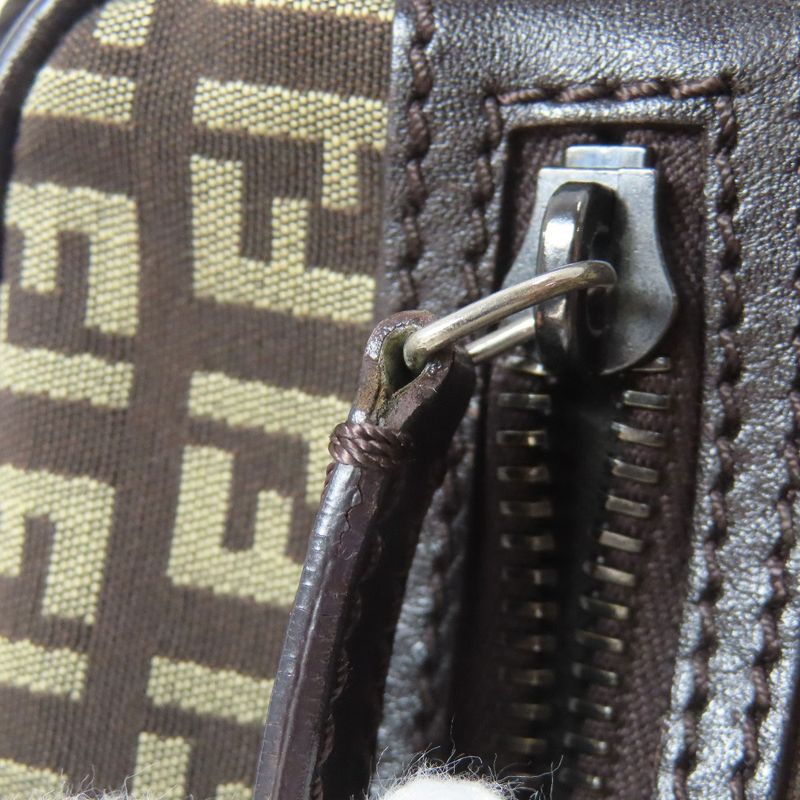 Fendi Zucca Pattern Shoulder Bag Canvas Women