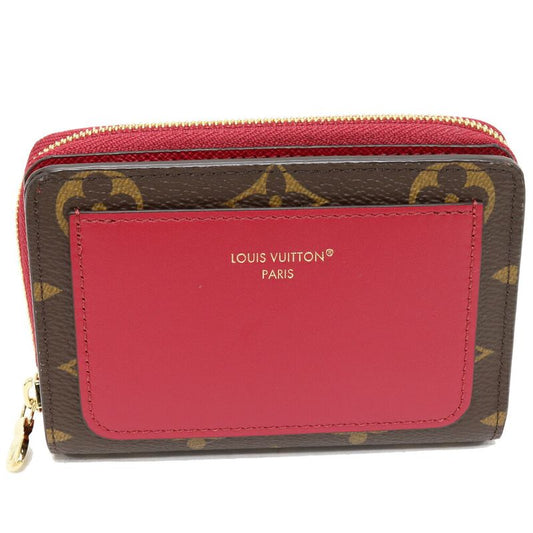Louis Vuitton Round Zipper Fold Wallet With Change Pocket Monogram Fuchsia