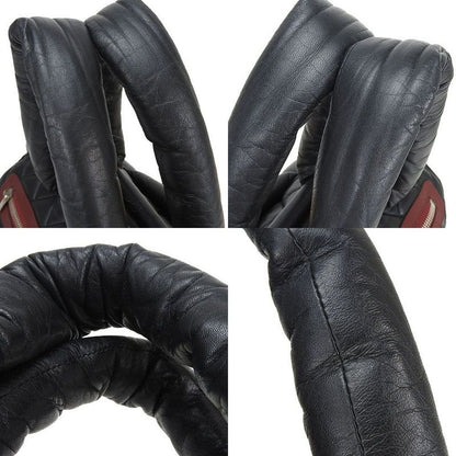 Chanel Tote Bag Boston Coco Cocoon 13th Black Bordeaux Leather Quilted Usual