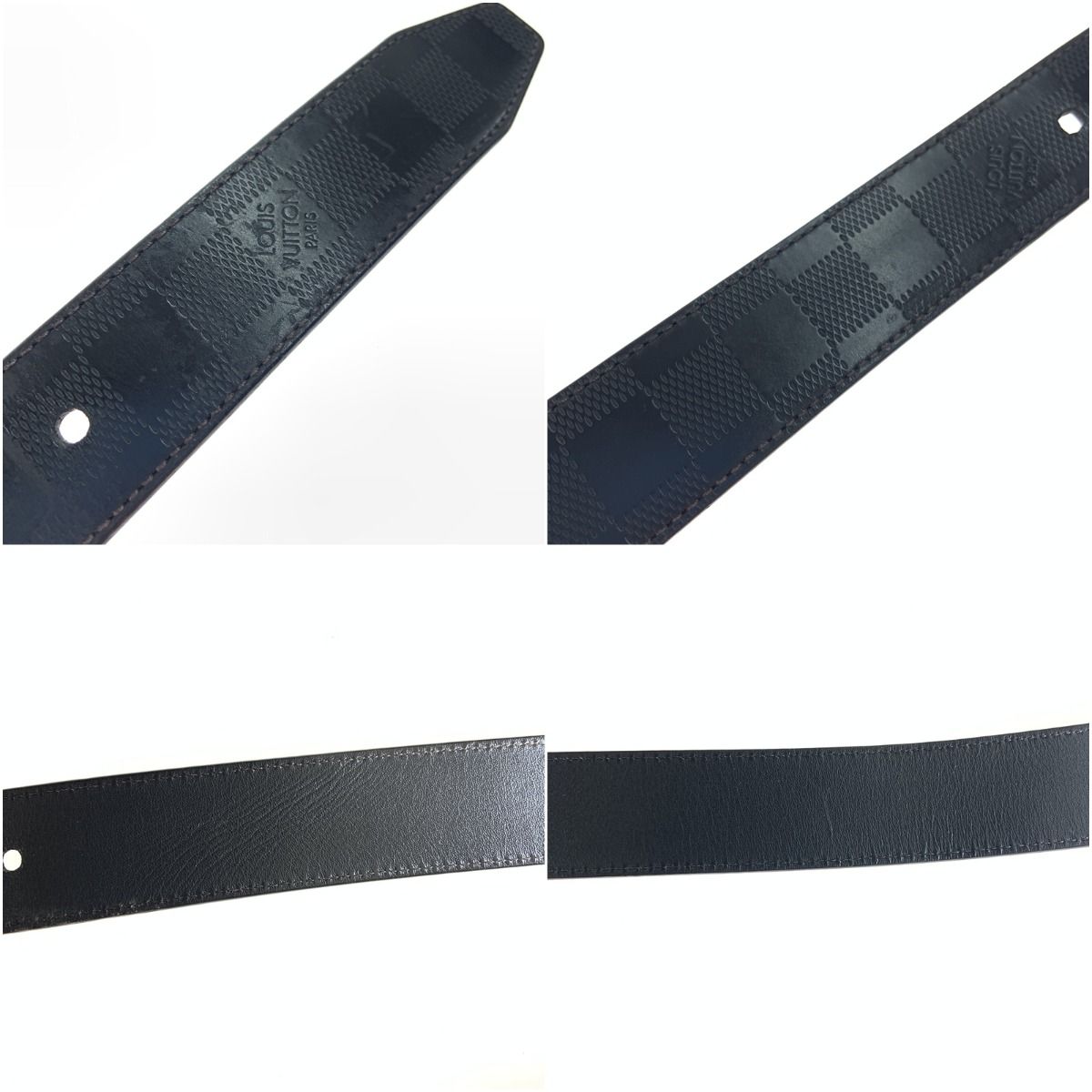 Louis Vuitton Damier Infini Suntulle Boston 35mm (1.38in) Reversible Belt