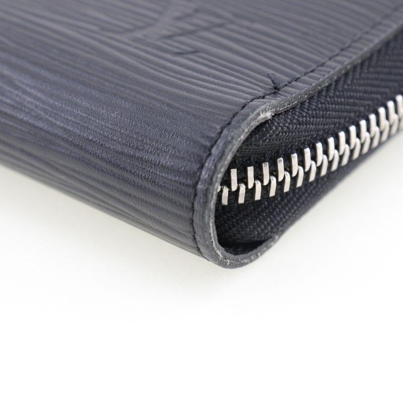 Louis Vuitton Zippy Organizer M60632 Epi Leather Noir Black Ca2136 Men's Long