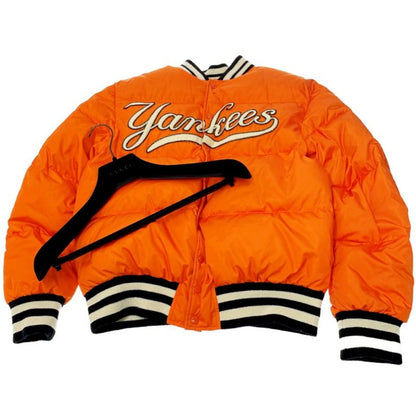 Gucci × New York Yankees Down Jacket Orange 368180
