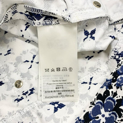 Louis Vuitton Monogram Bottoms Cotton Polyester White Blue Black Flower Shorts