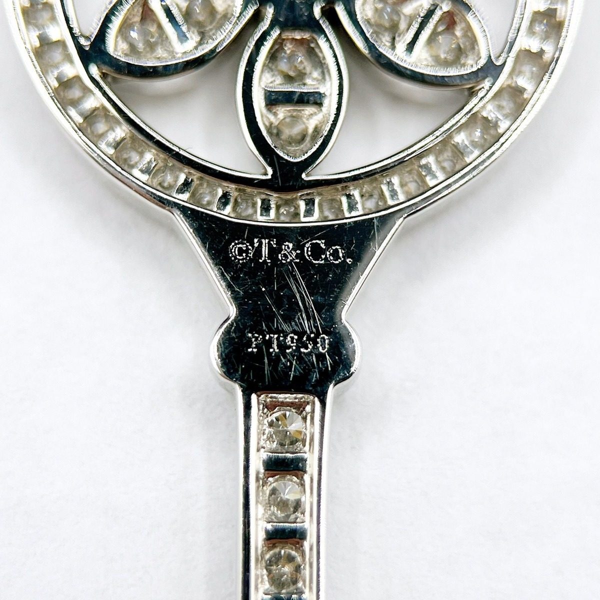 Tiffany & Co Daisy Key Diamond Platinum Necklace 40.5 cm — view 3