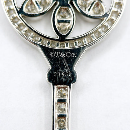 Tiffany & Co Daisy Key Diamond Platinum Necklace 40.5 cm — view 3