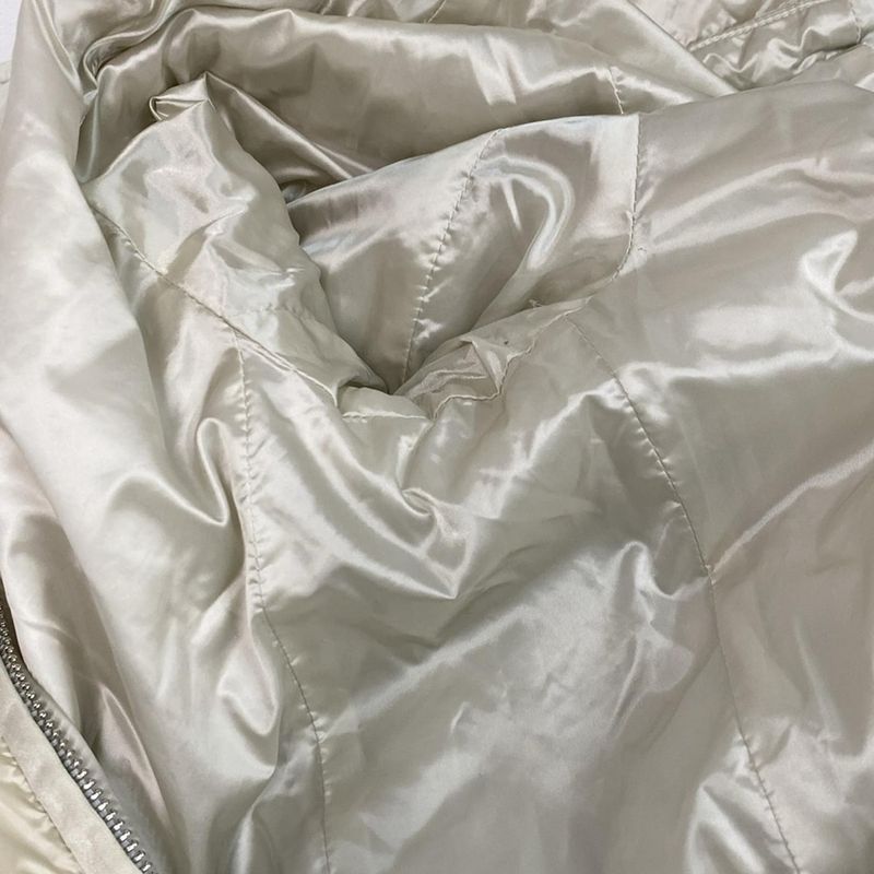 Prada Blouson Size 42 M Women's 291511 Ivory Cotton / Long Sleeve / Zip Up /