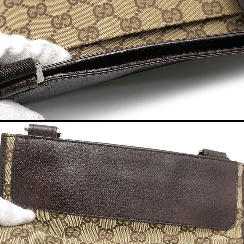 Gucci Shoulder Bag 27639 GG Canvas Beige Depth None