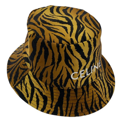 Celine Animal Logo Bucket Hat - Hat - Fully Lined - M (58) - Brown - Men's