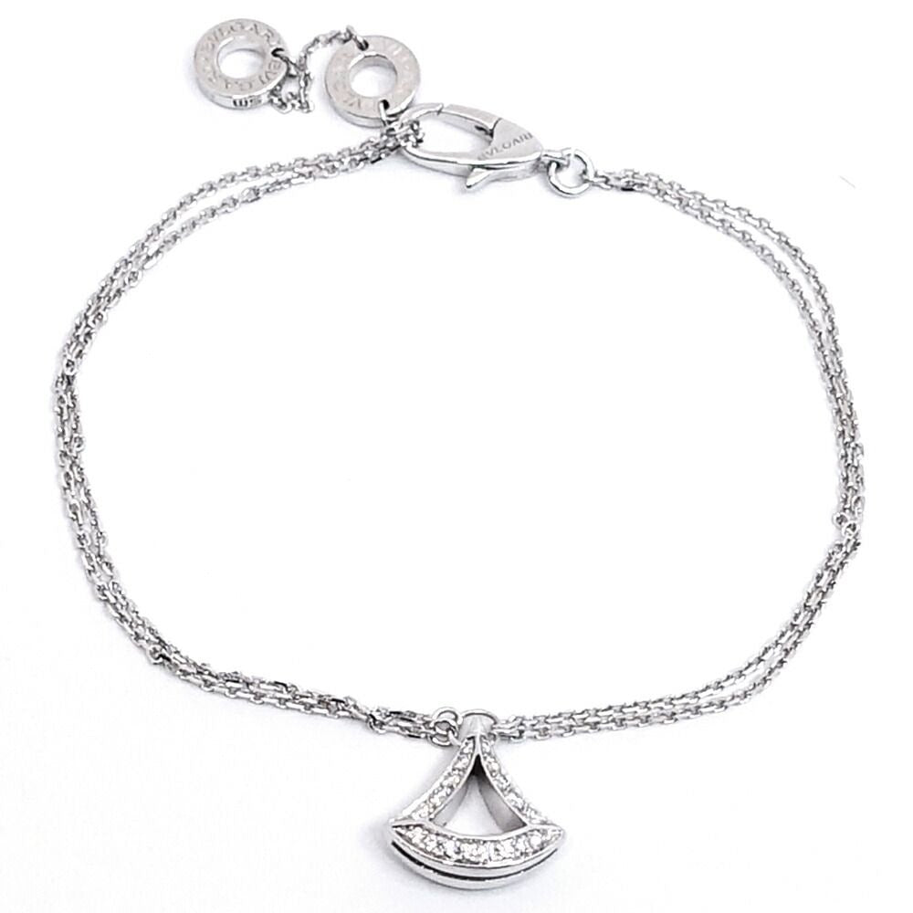 Bvlgari 18K White Gold Diva Dream Diamond Bracelet