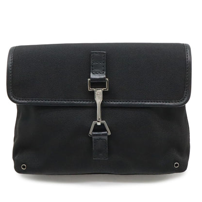 Gucci Body Bag Waist Pouch Nylon Canvas Black
