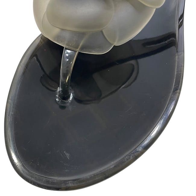 Chanel Sandals Black Camellia G26012x01618 Excellent Condition