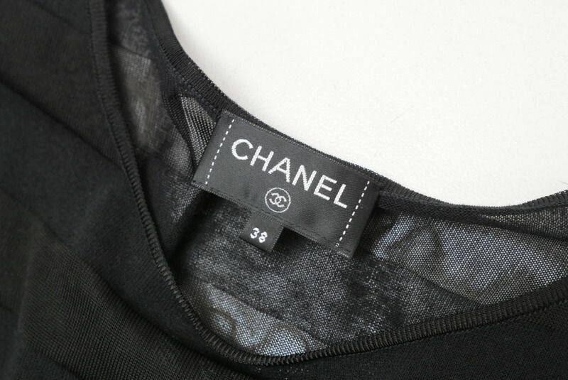 Chanel Dress Size 38 Knit Short Sleeves Made In France 20240520 Gp6403