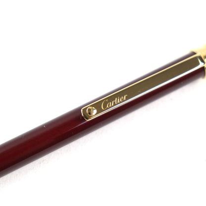 Cartier Santos De Cartier Ballpoint Pen With Logo Engraving Twist Mechanism