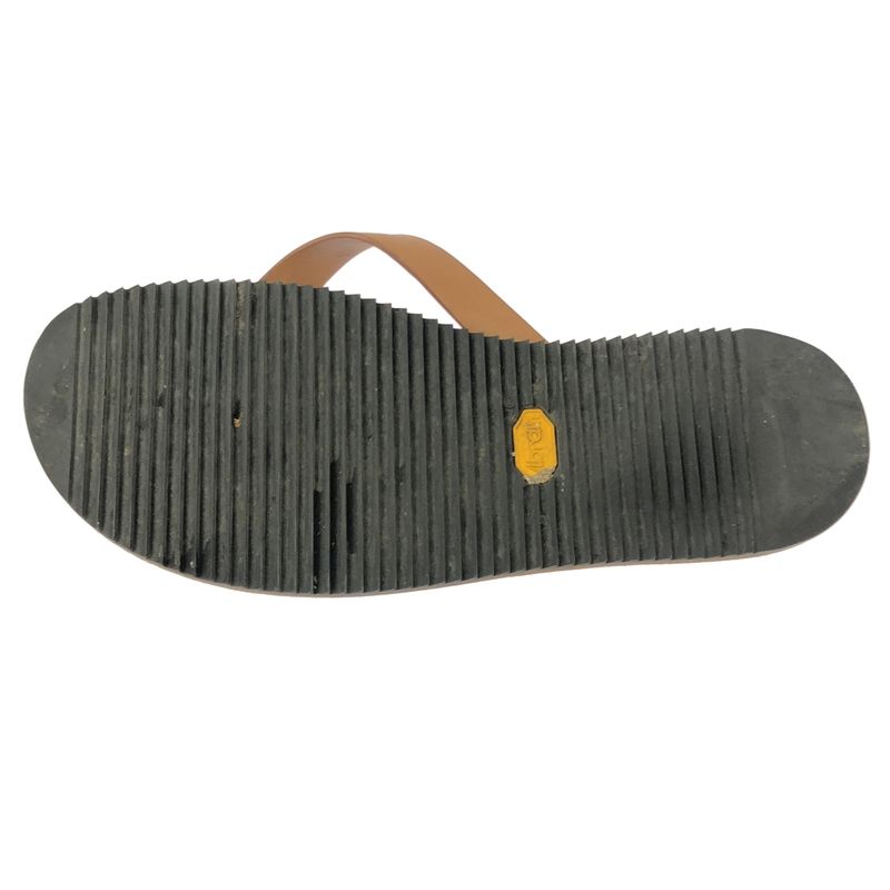 Hermes Estival Thong Leather Flip Flops Nc2218402 Brown 42