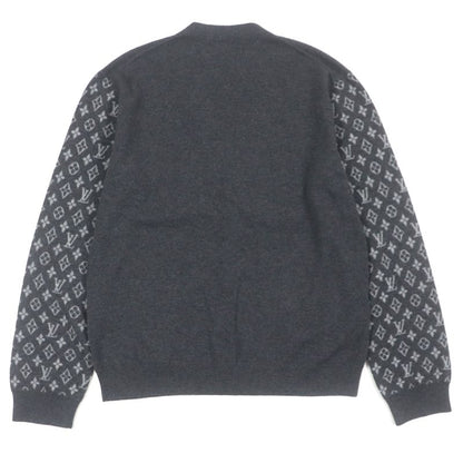  Louis Vuitton 23SS 1aatly Wool Cashmere Monogram Mix Logo Button V-neck Knit