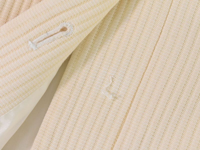 Authentic Fendi Cotton Viscose Acetate Cupro Jacket Outerwear Beige Women's