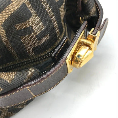 Fendi Zucca All Over Pattern Pouch Vanity Hand Purse