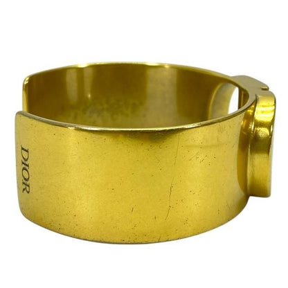 Christian DIOR Bracelet Bangle Accessories Jewelry Small Logo GP Gold