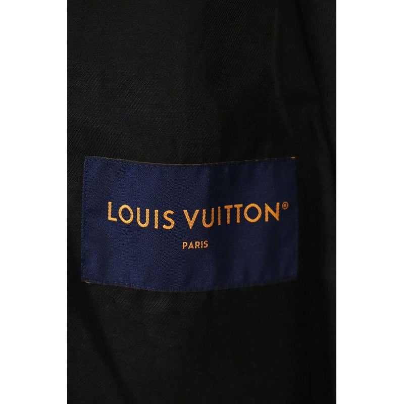 Louis Vuitton 25 SS Rm251 M STE Hsj75 E Denim Boucle Clesse Collarless Jacket — view 3