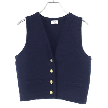 Celine Cropped Vest Navy