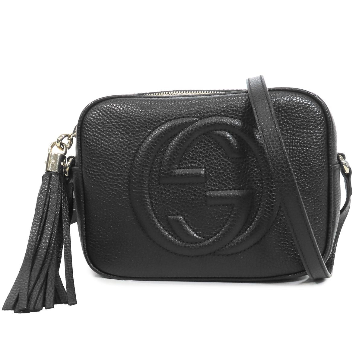Gucci Soho Camera Bag Black Leather Interlocking G