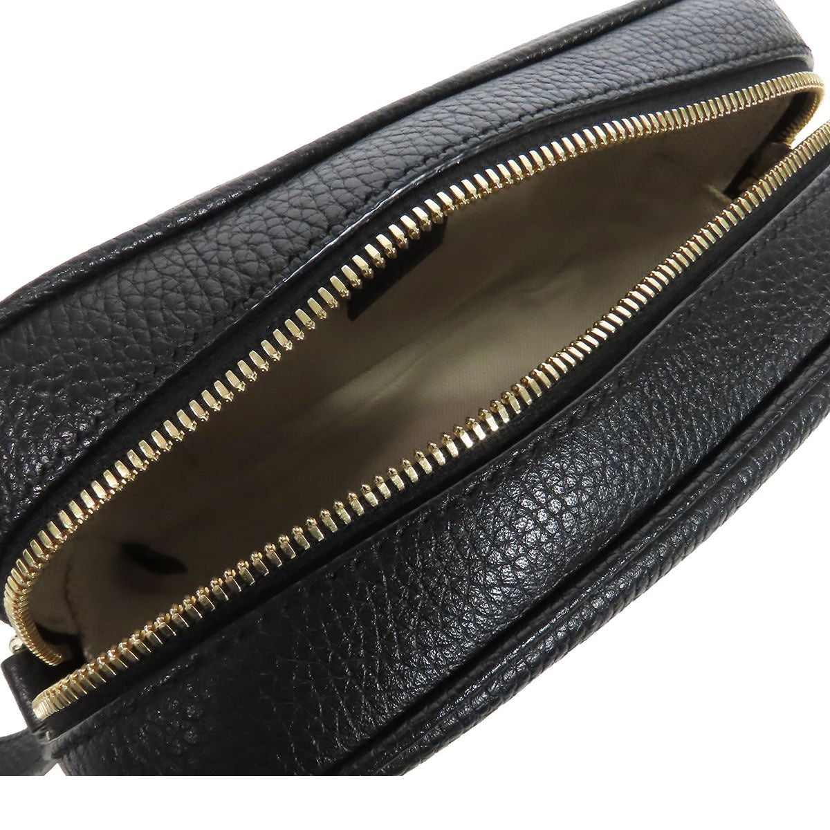 Gucci Soho Camera Bag Black Leather Interlocking G — view 5