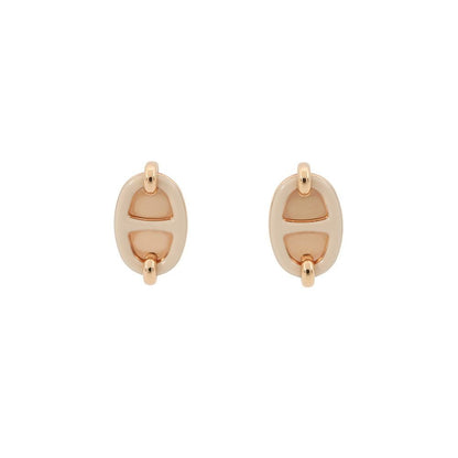 Hermes Earrings Mini Maillon Cles Pink Gold