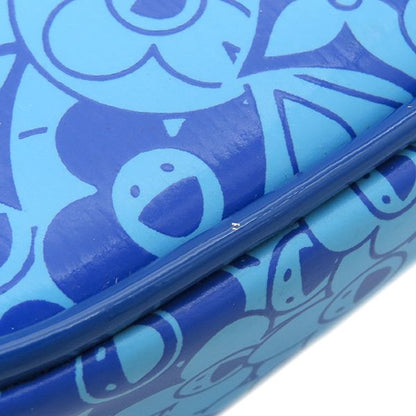 Louis Vuitton Accessory Pouch Pochette Cosmic PVC Blue Gold Hardware Takashi