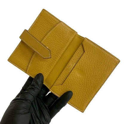Hermes Hermes Bearn Mini Chevre Leather Card Case Business