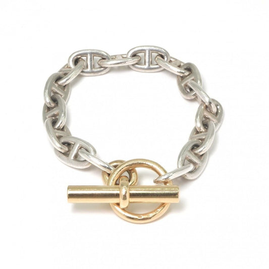 Hermes Chaine D'ancre MM Combination Bracelet Bangle Calf Gold