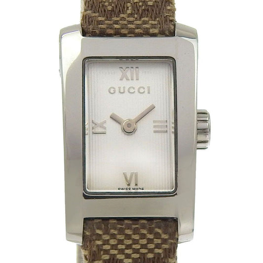Gucci Stainless Steel Quartz Analog Display Silver Dial Watch