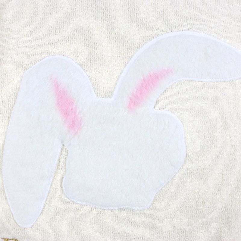  DIOR Homme 313m657at498 ERL Crewneck Rabbit Patch Logo Embroidery Pile Fabric