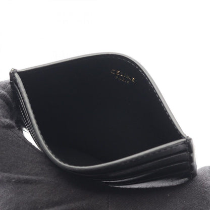 Celine Card Case Triomphe Black Leather — view 3