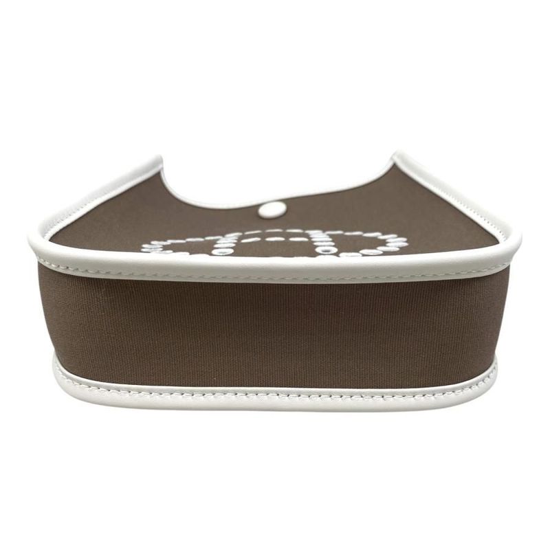 Hermes One Shoulder Bag Neo Evelyn TPM K Engraved Toile Officier Swift Etoupe