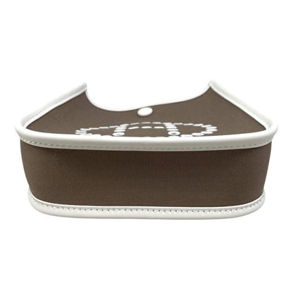 Hermes One Shoulder Bag Neo Evelyn TPM K Engraved Toile Officier Swift Etoupe