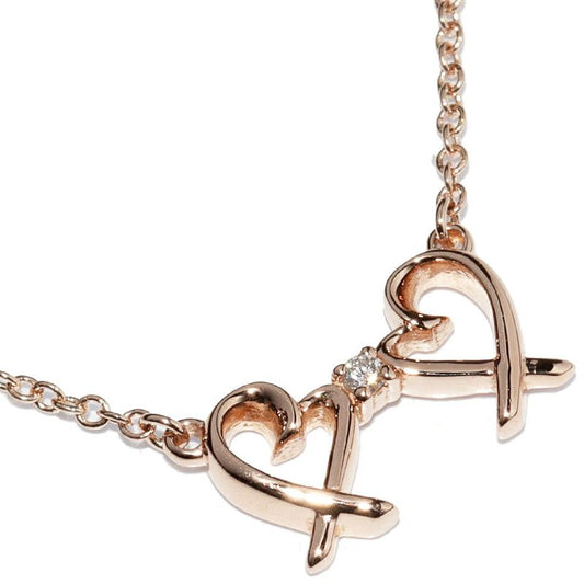 Tiffany & Co Pendant Necklace 18K Pink Gold Diamond 1p(001ct) Paloma Picasso