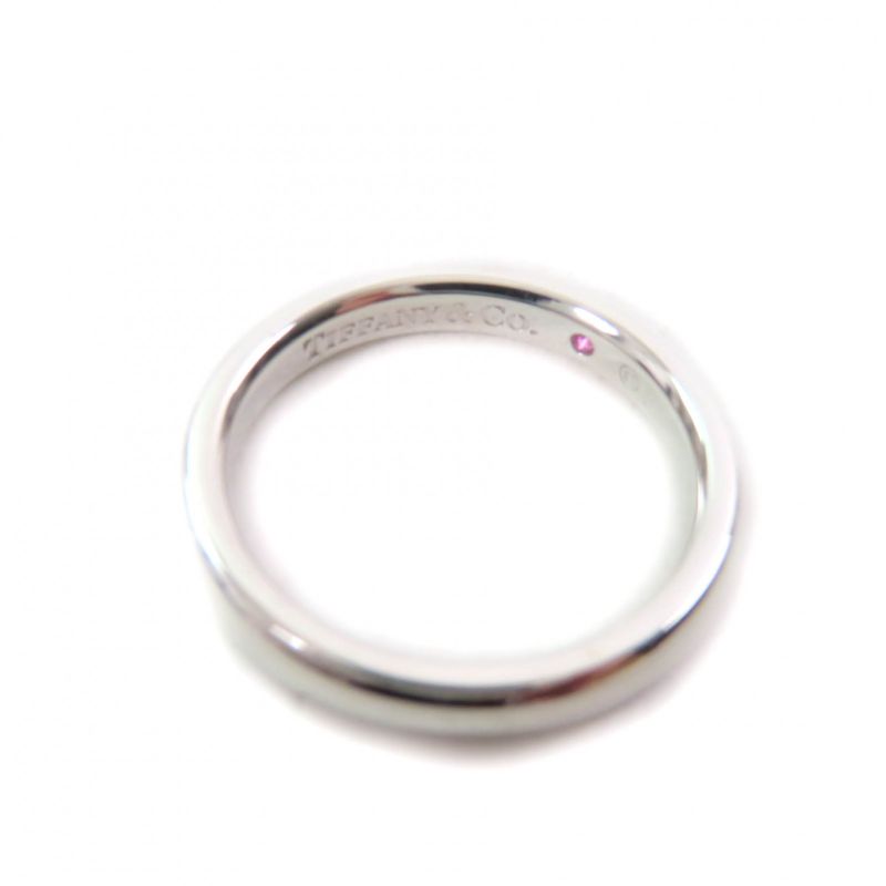 Tiffany & Co Elsa Peretti Stacking Band Ring Ag925 Pink Sapphire