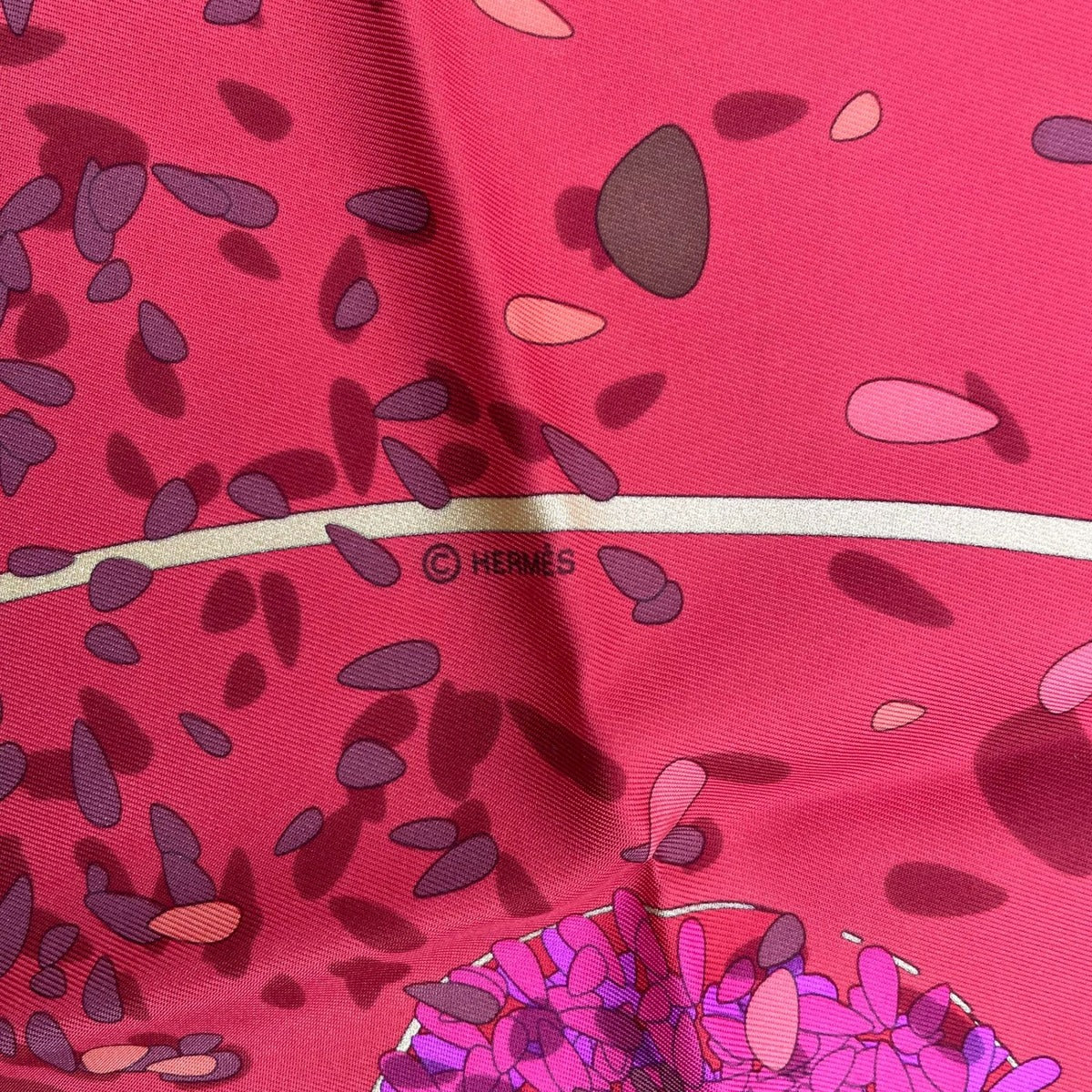 Hermes Scarf Carre 90 100% Silk Offrandes Dun Jour Flower Offering Red Box — view 10