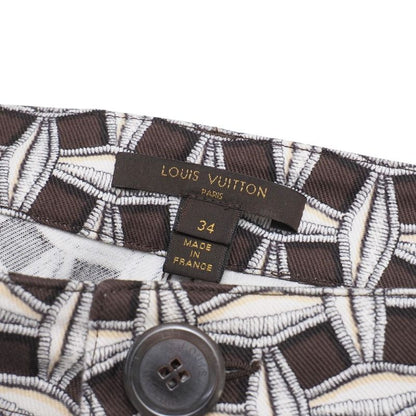 Louis Vuitton Pants Size 34 All Over Patterned Straight Stretch Cropped Pants