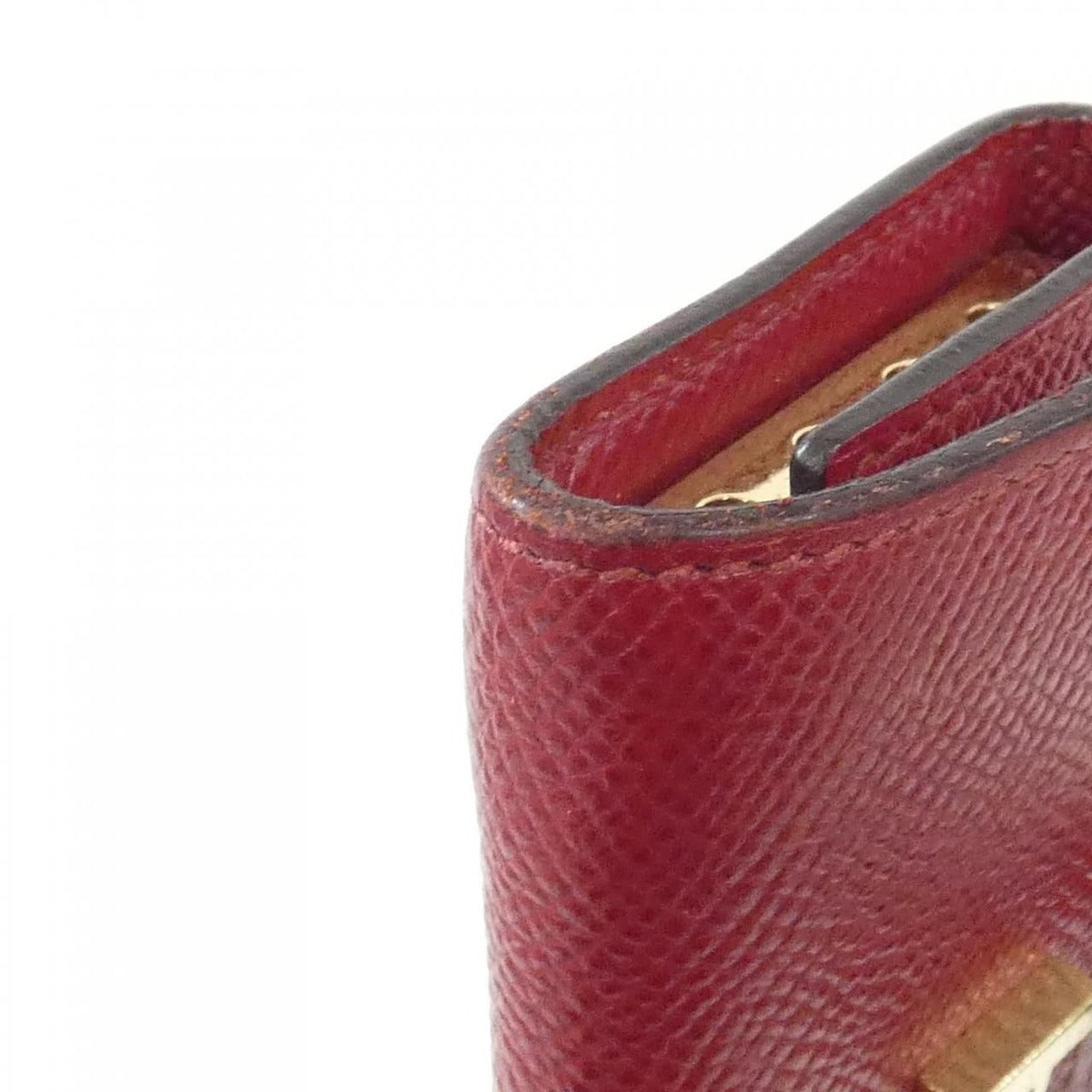 Hermes Bearn Key Case Holder Rouge Grenat Perma Brass — view 3