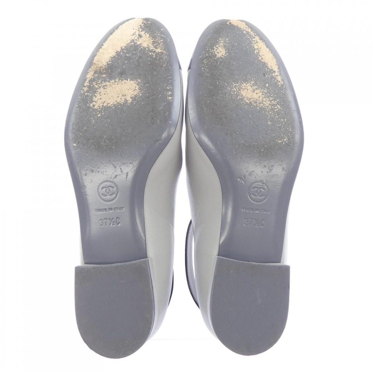 Chanel Flat Shoes Flats Gray — view 4