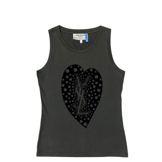 Yves Saint Laurent Tank Top Gray XS Cleaned