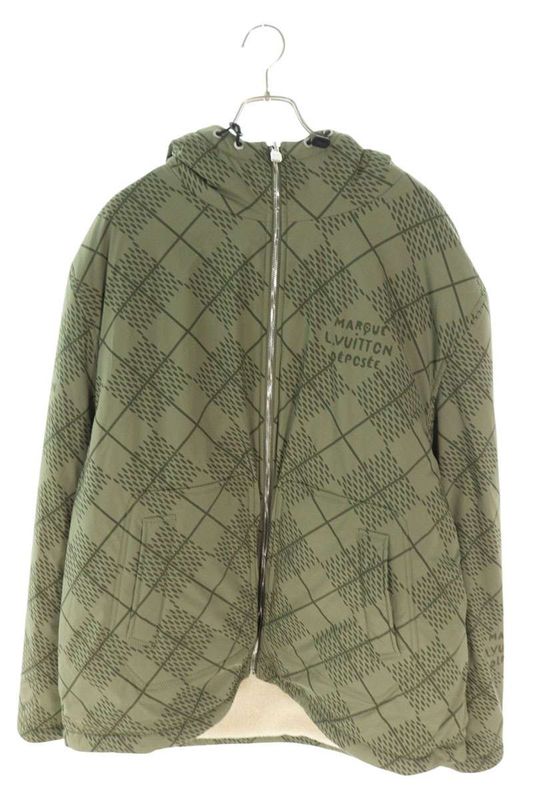 Louis Vuitton 25SS Rm251mm (9.88in) RIZ Hsb01w Reversible Nylon Fleece Blouson